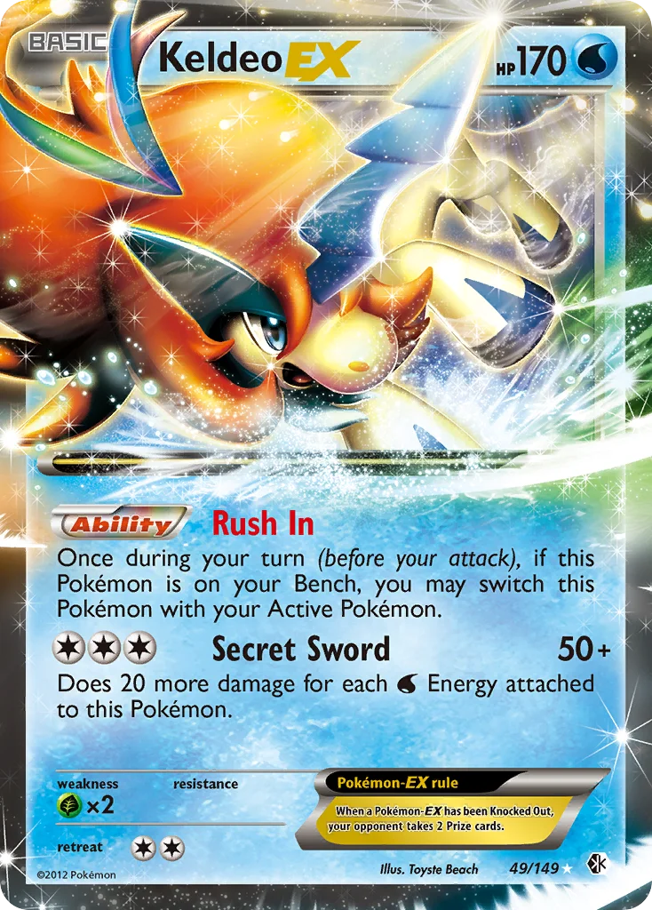 Keldeo-EX Pokemon card
