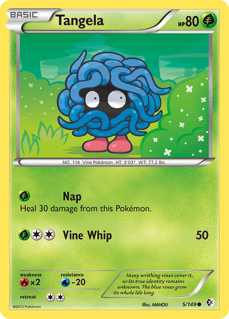 Tangela Pokemon card