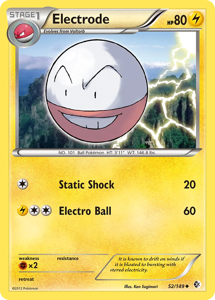 Electrode Pokemon card