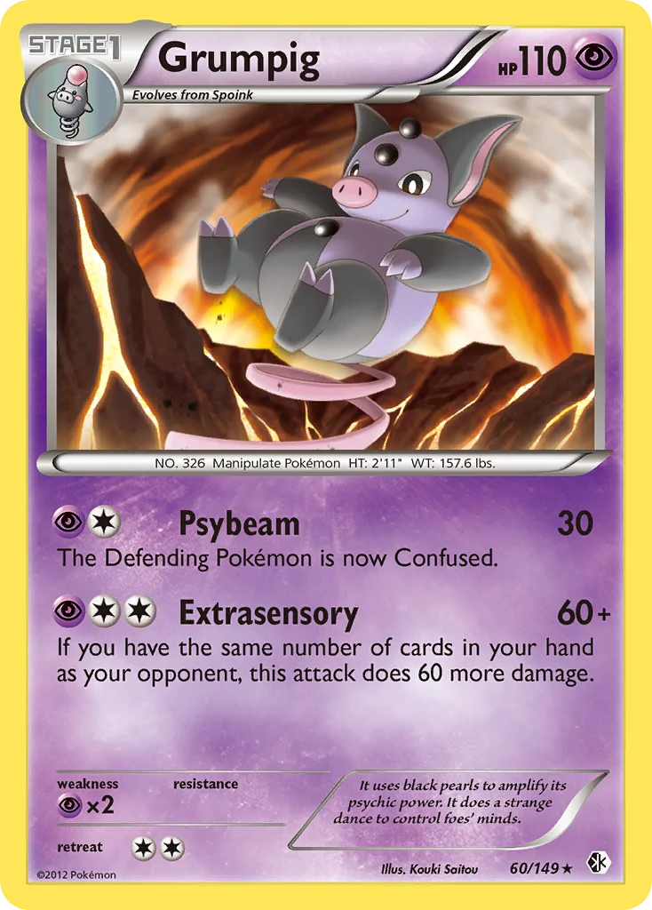 Grumpig Pokemon card
