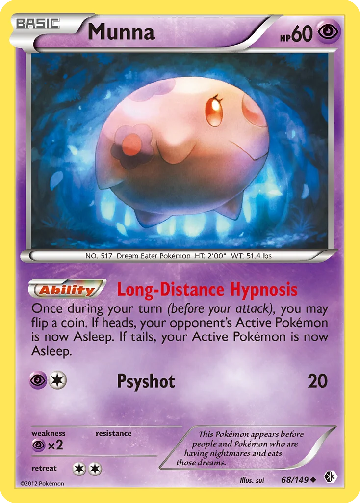 Munna Pokemon card