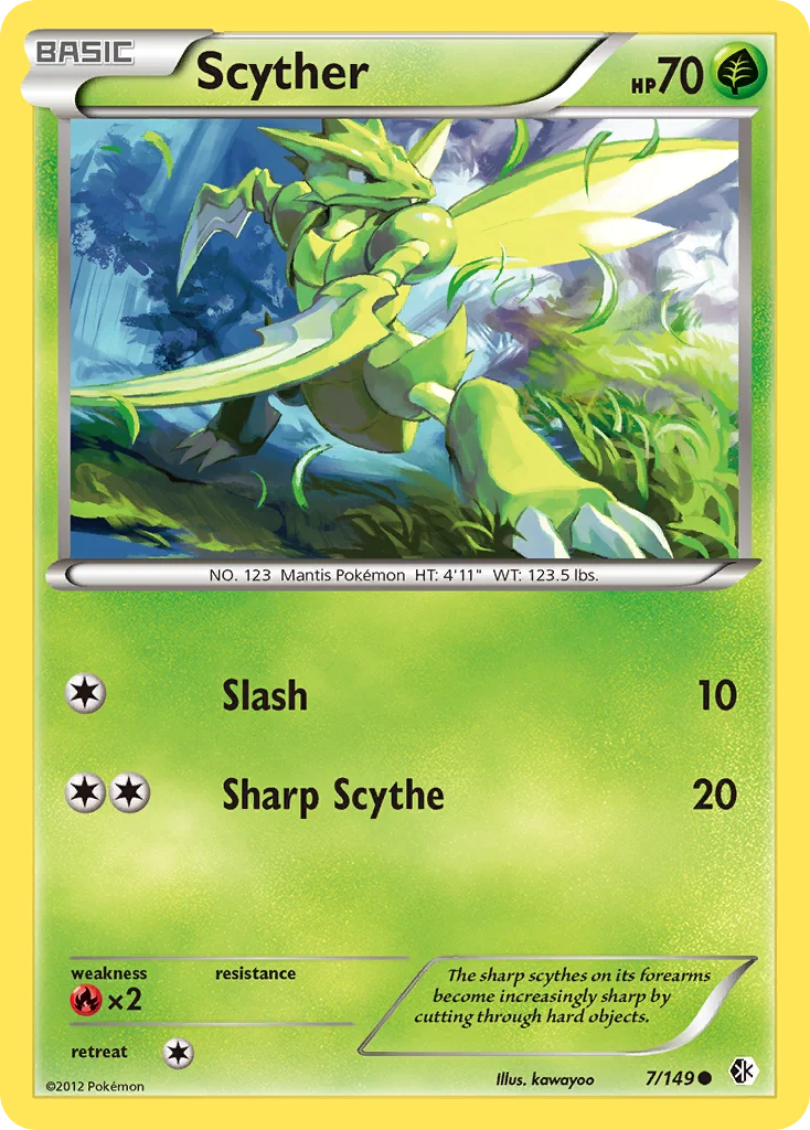 Scyther Pokemon card