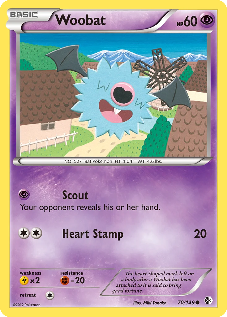 Woobat Pokemon card