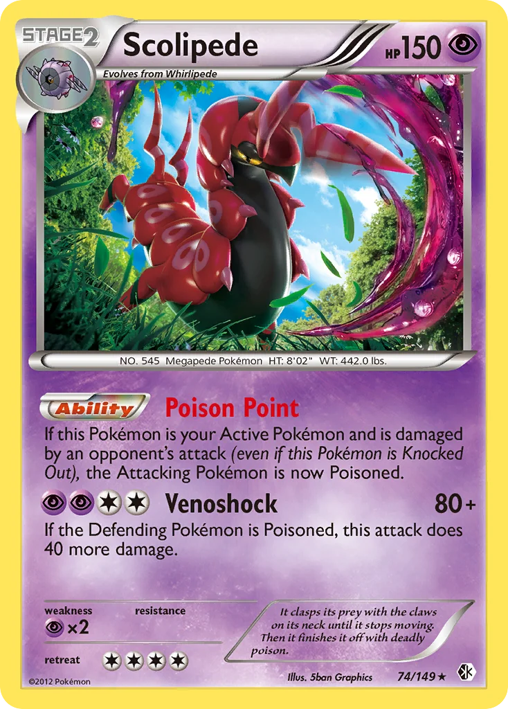 Scolipede Pokemon card