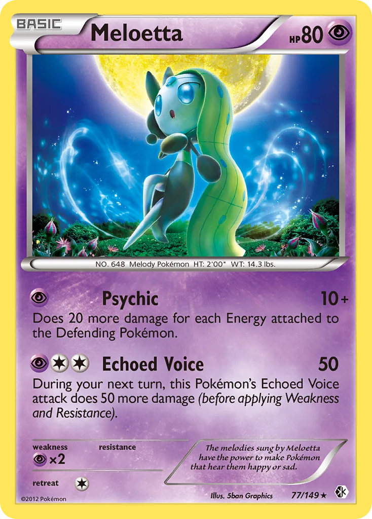 Meloetta Pokemon card