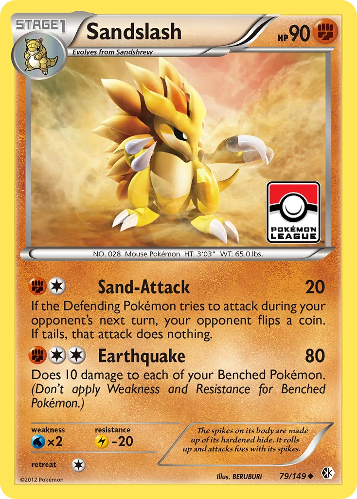 Sandslash Pokemon card
