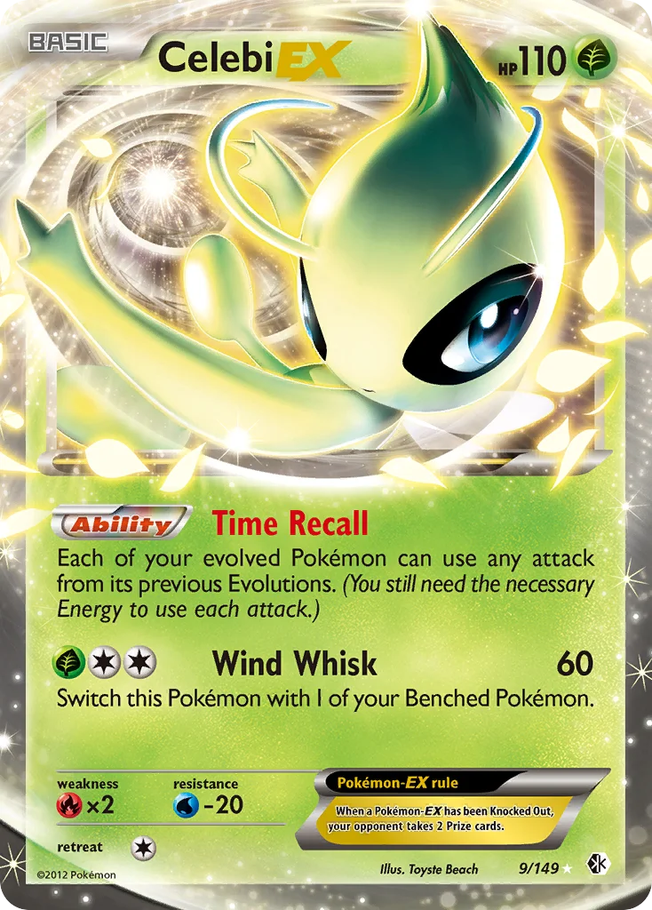 Celebi-EX Pokemon card