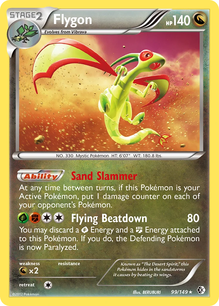 Flygon Pokemon card