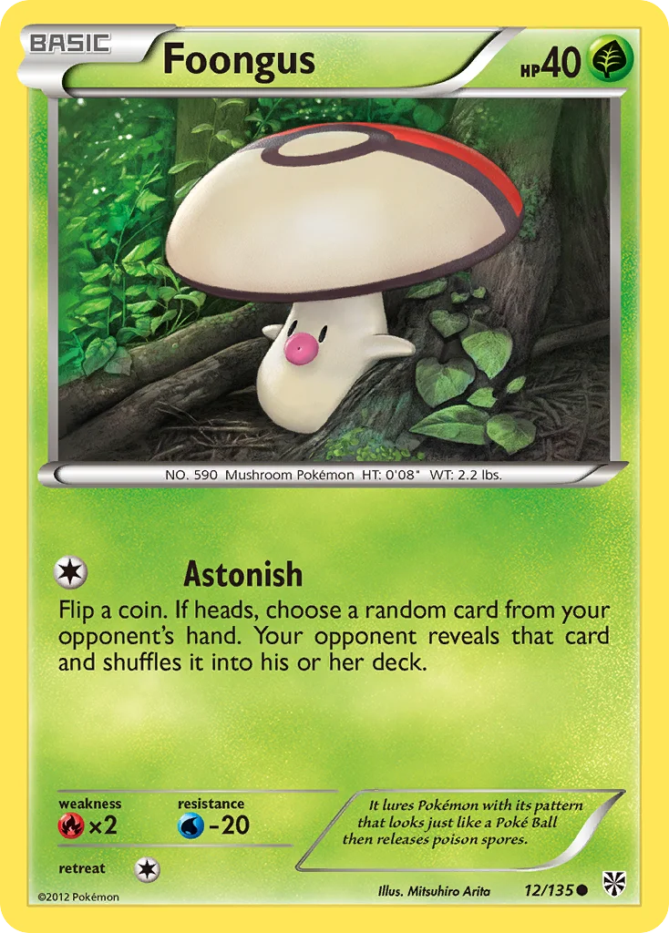 Foongus Pokemon card