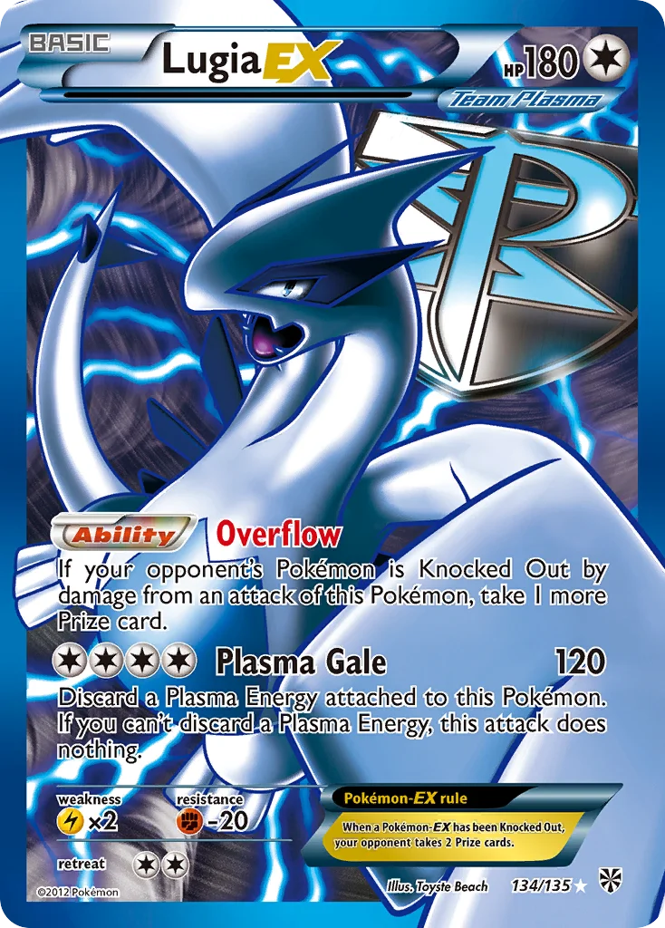 Lugia-EX Pokemon card