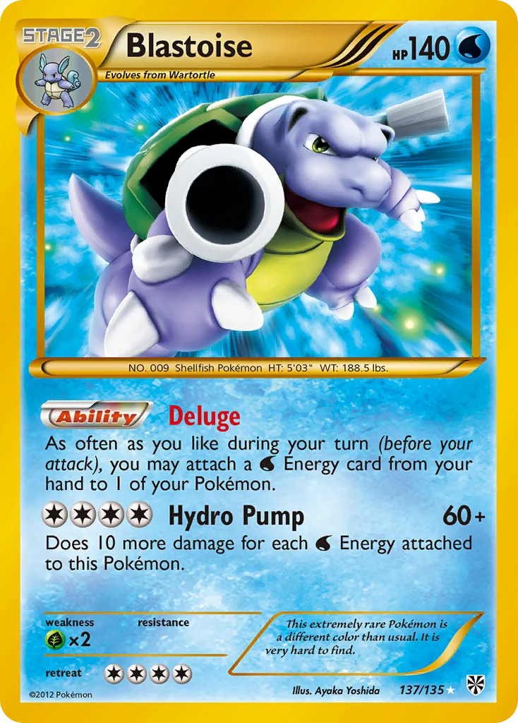 Blastoise Pokemon card
