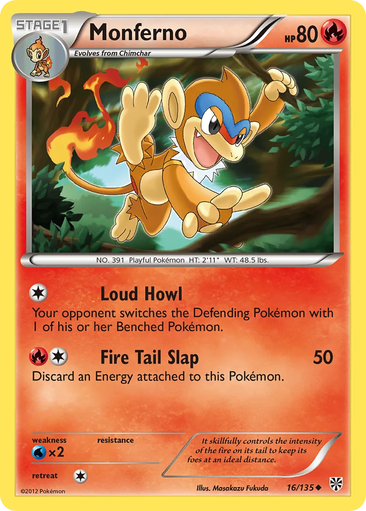 Monferno Pokemon card