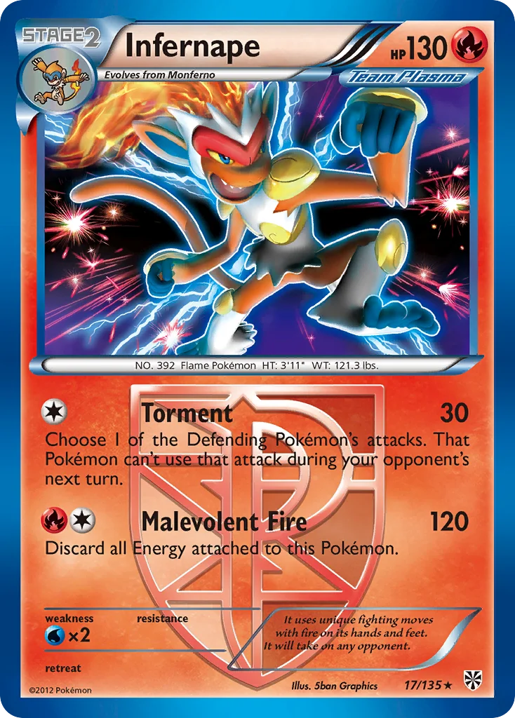 Infernape Pokemon card