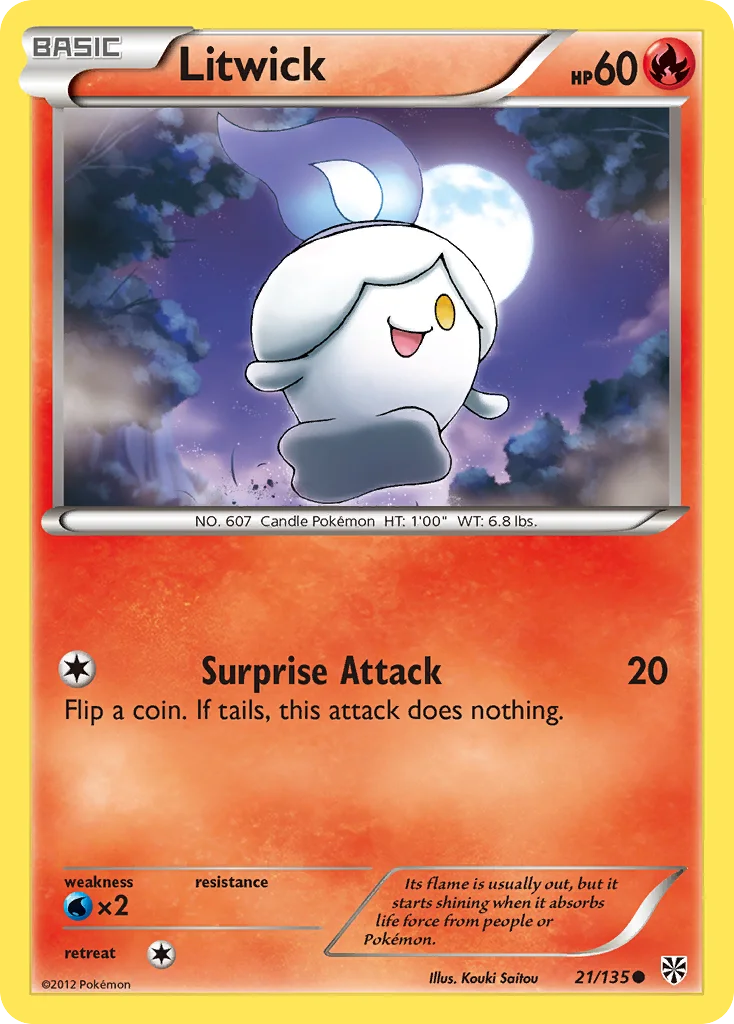 Litwick Pokemon card