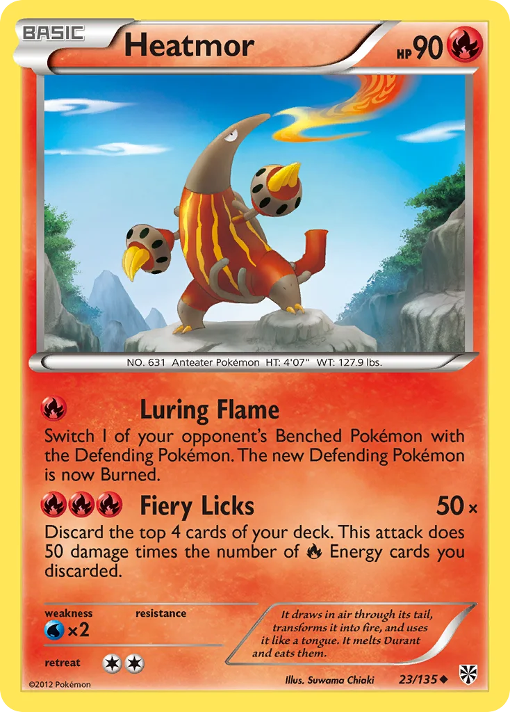 Heatmor Pokemon card