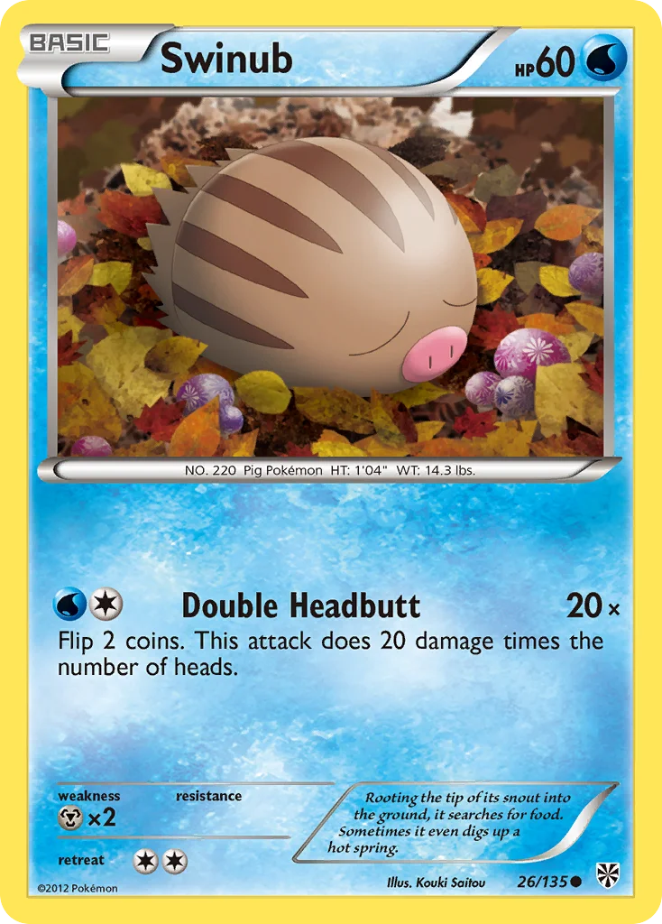 Swinub Pokemon card