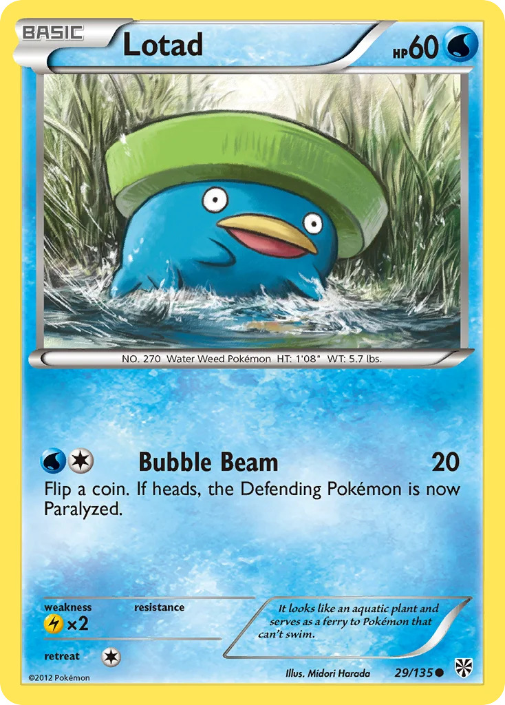 Lotad Pokemon card