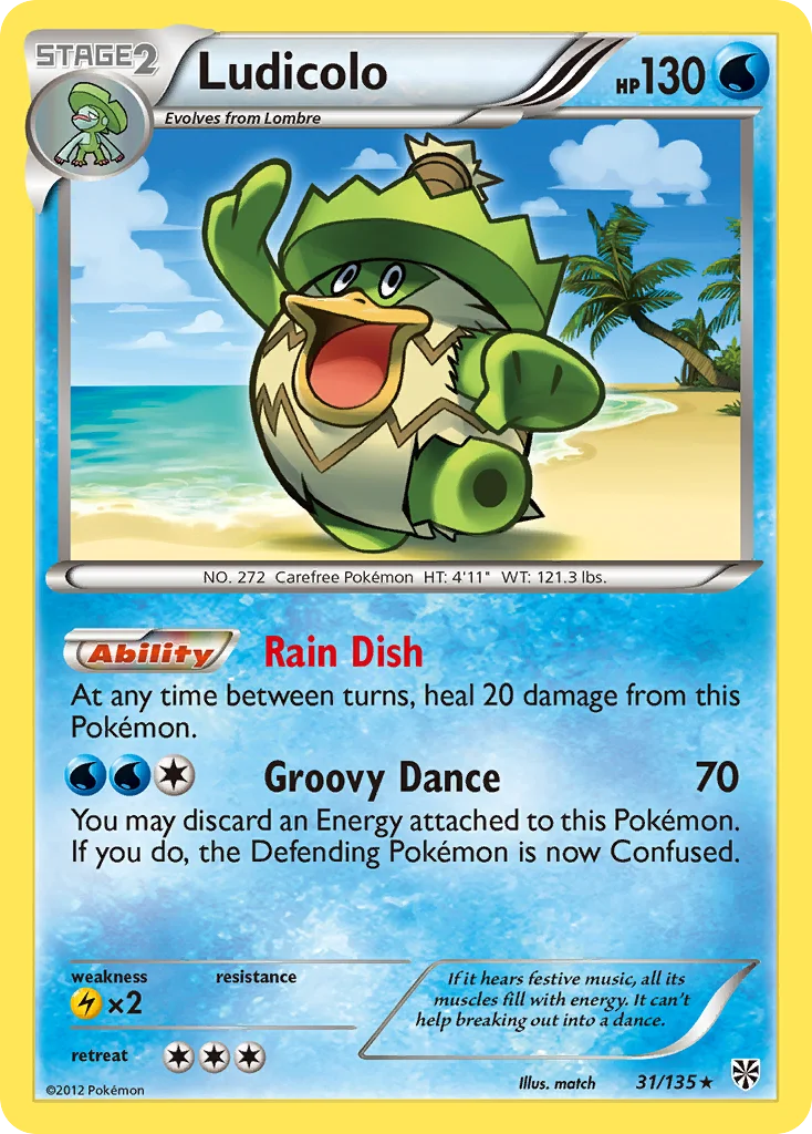 Ludicolo Pokemon card