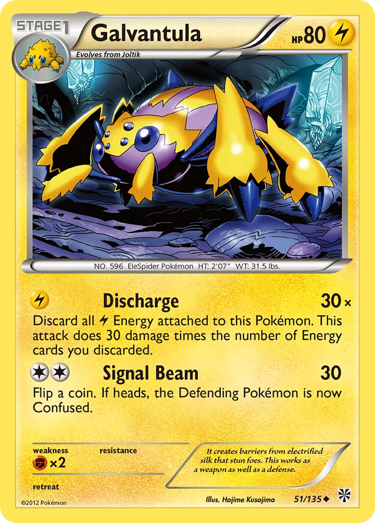 Galvantula Pokemon card
