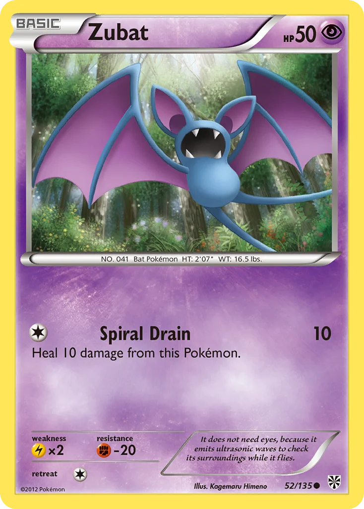 Zubat Pokemon card