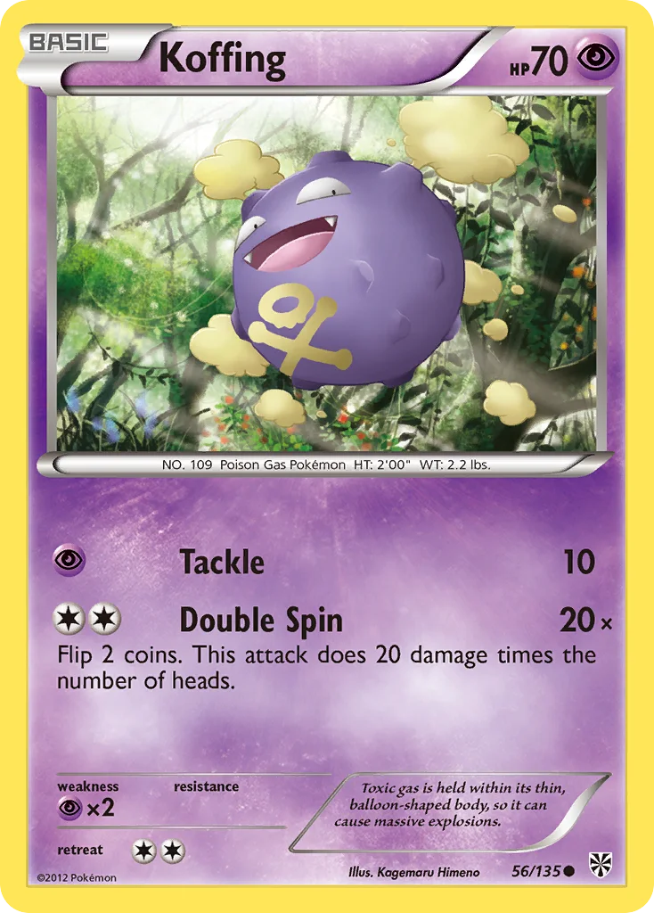 Koffing Pokemon card