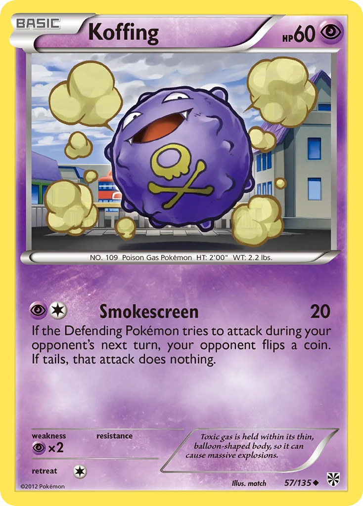 Koffing Pokemon card