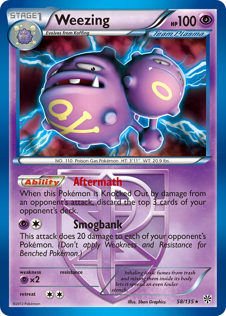 Weezing Pokemon card