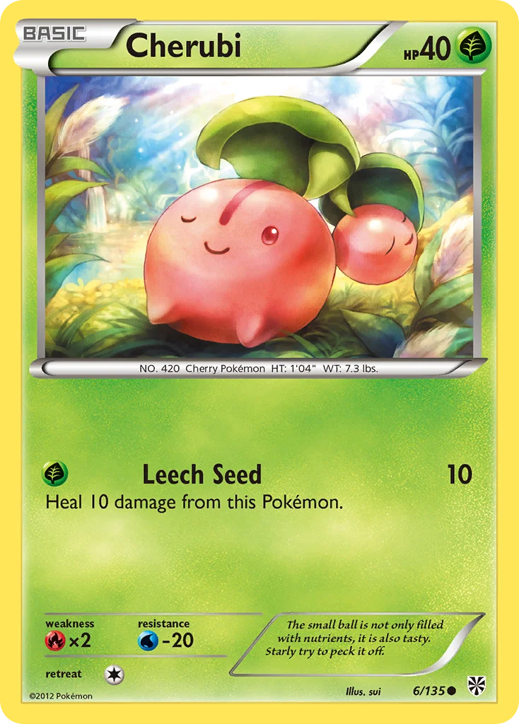 Cherubi Pokemon card