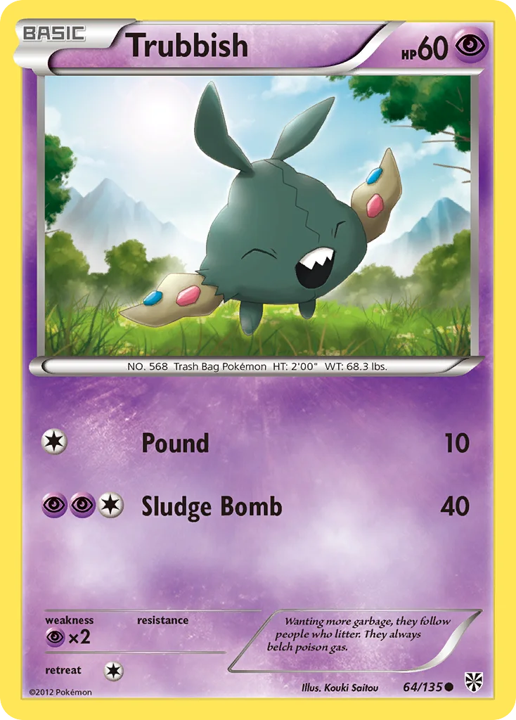 Trubbish Pokemon card