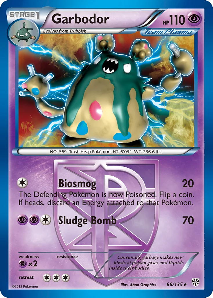 Garbodor Pokemon card