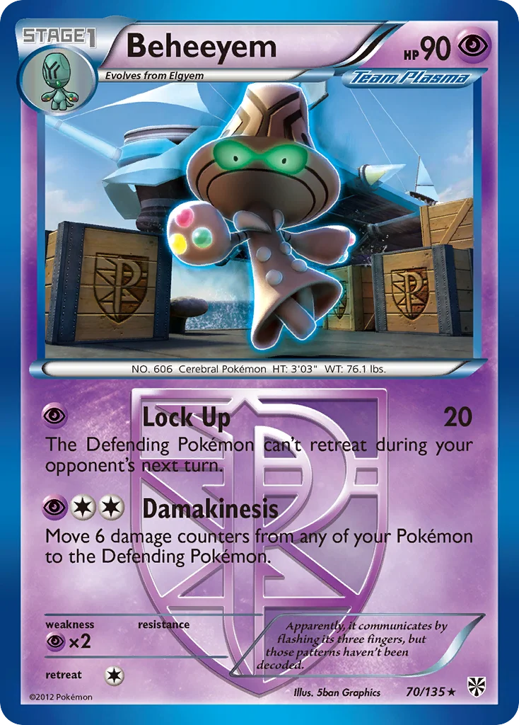 Beheeyem Pokemon card