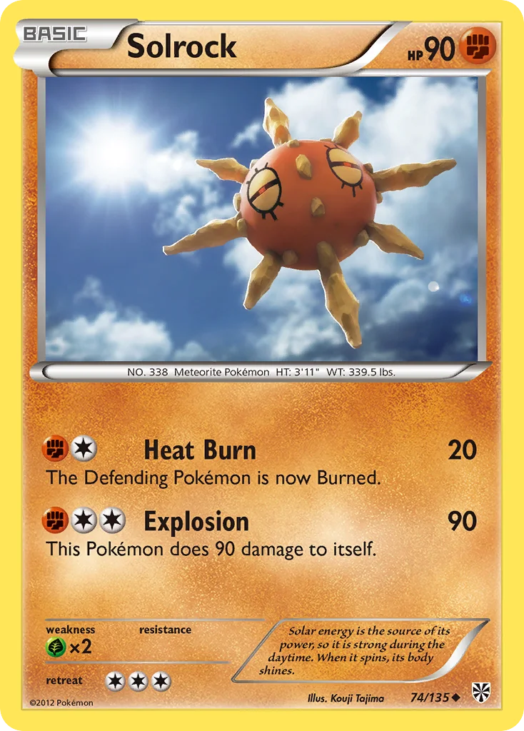 Solrock Pokemon card