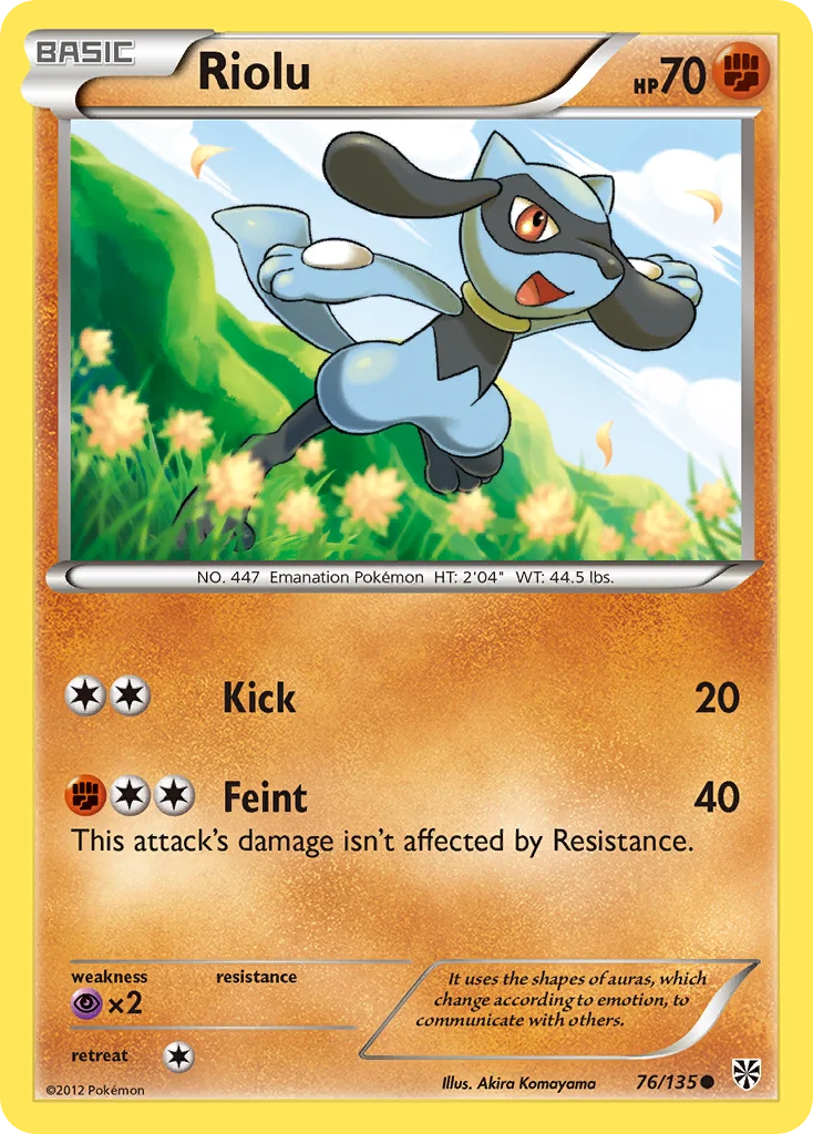 Riolu Pokemon card