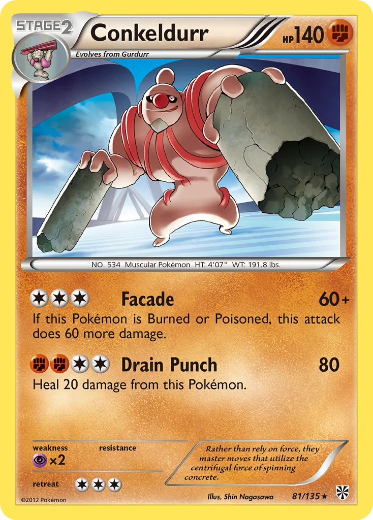 Conkeldurr Pokemon card