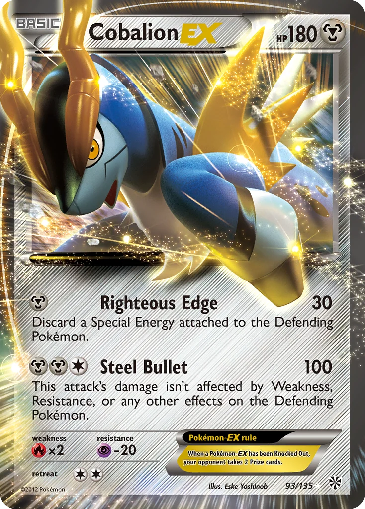 Cobalion-EX Pokemon card