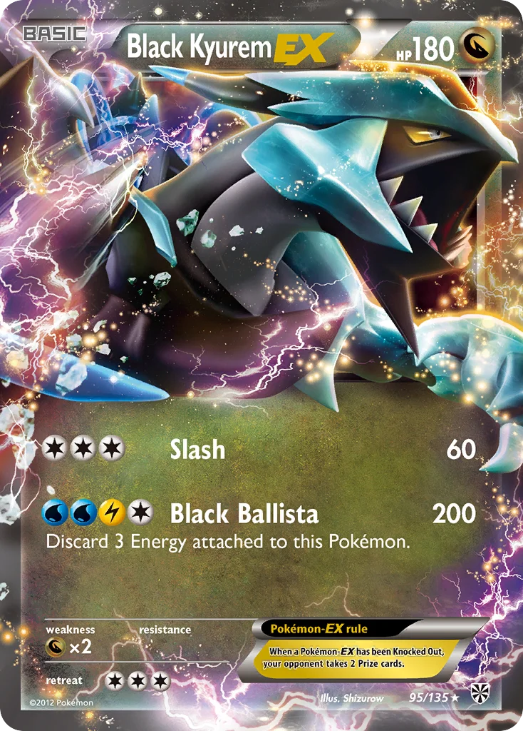 Black Kyurem-EX Pokemon card