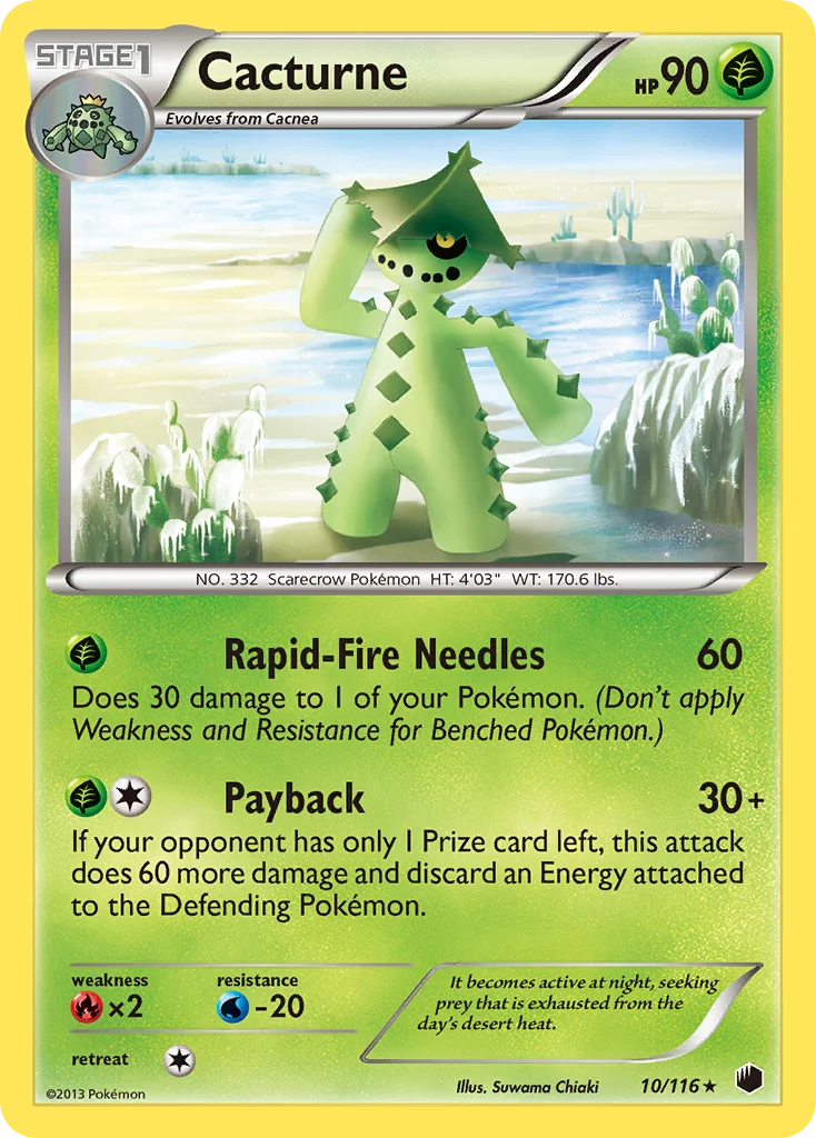 Cacturne Pokemon card