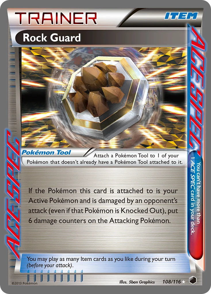 Rock Guard Pokemon card