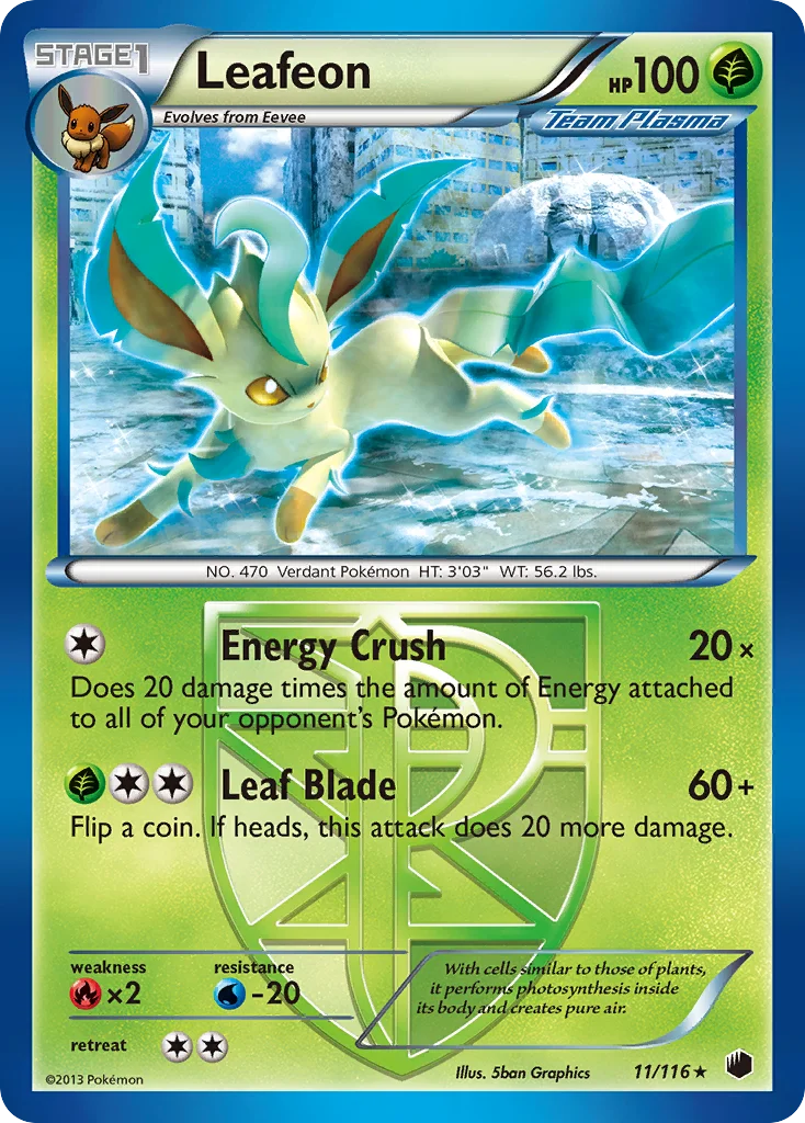 Leafeon Pokemon card