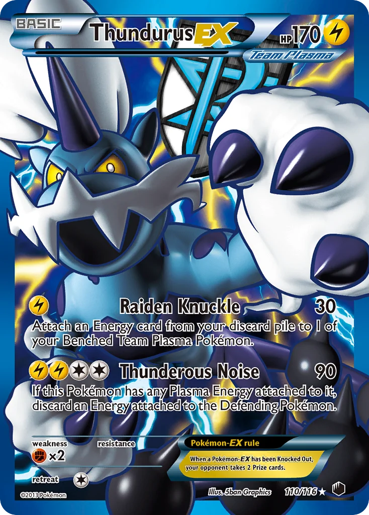 Thundurus-EX Pokemon card