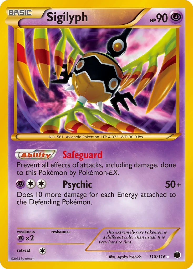 Sigilyph Pokemon card