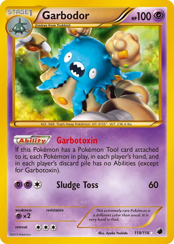 Garbodor Pokemon card