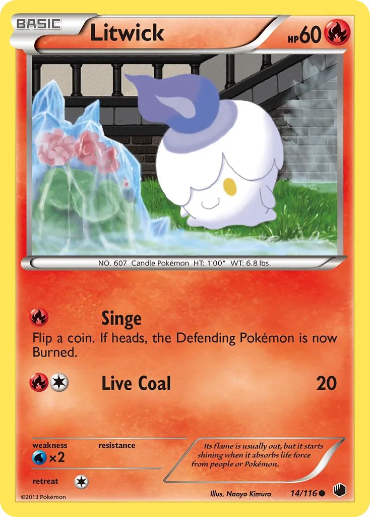Litwick Pokemon card