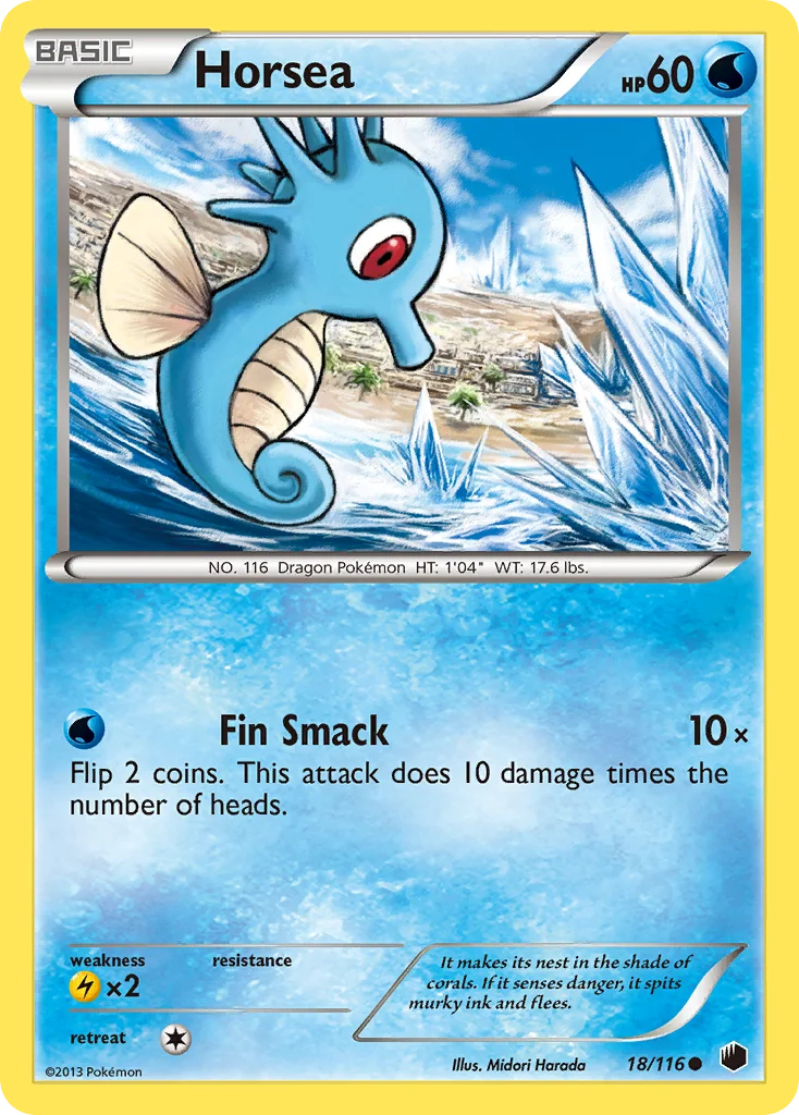 Horsea Pokemon card