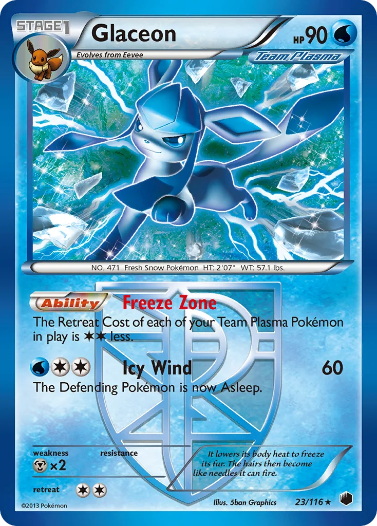 Glaceon Pokemon card