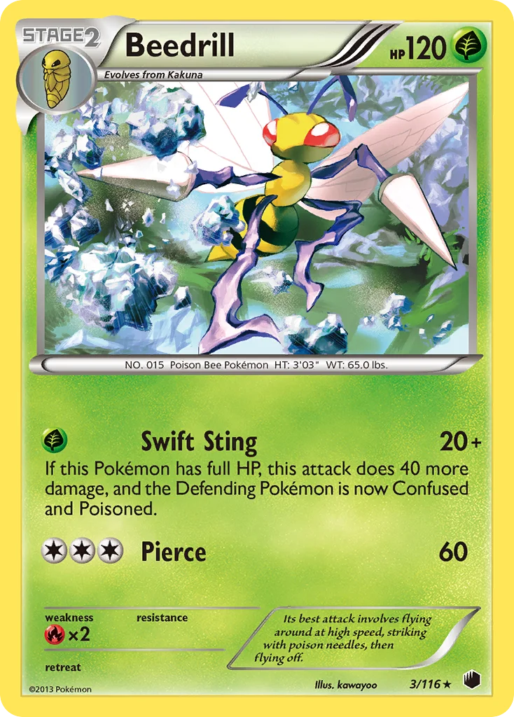 Beedrill Pokemon card