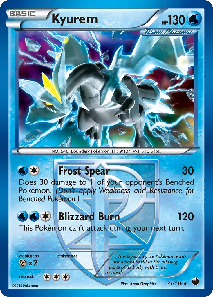 Kyurem Pokemon card