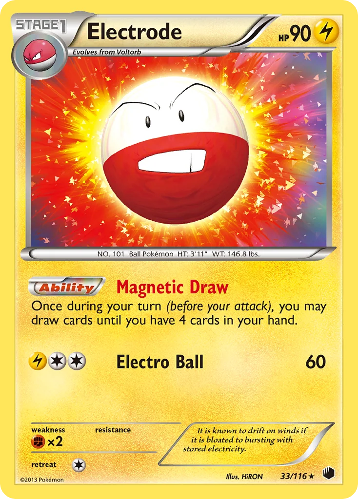 Electrode Pokemon card