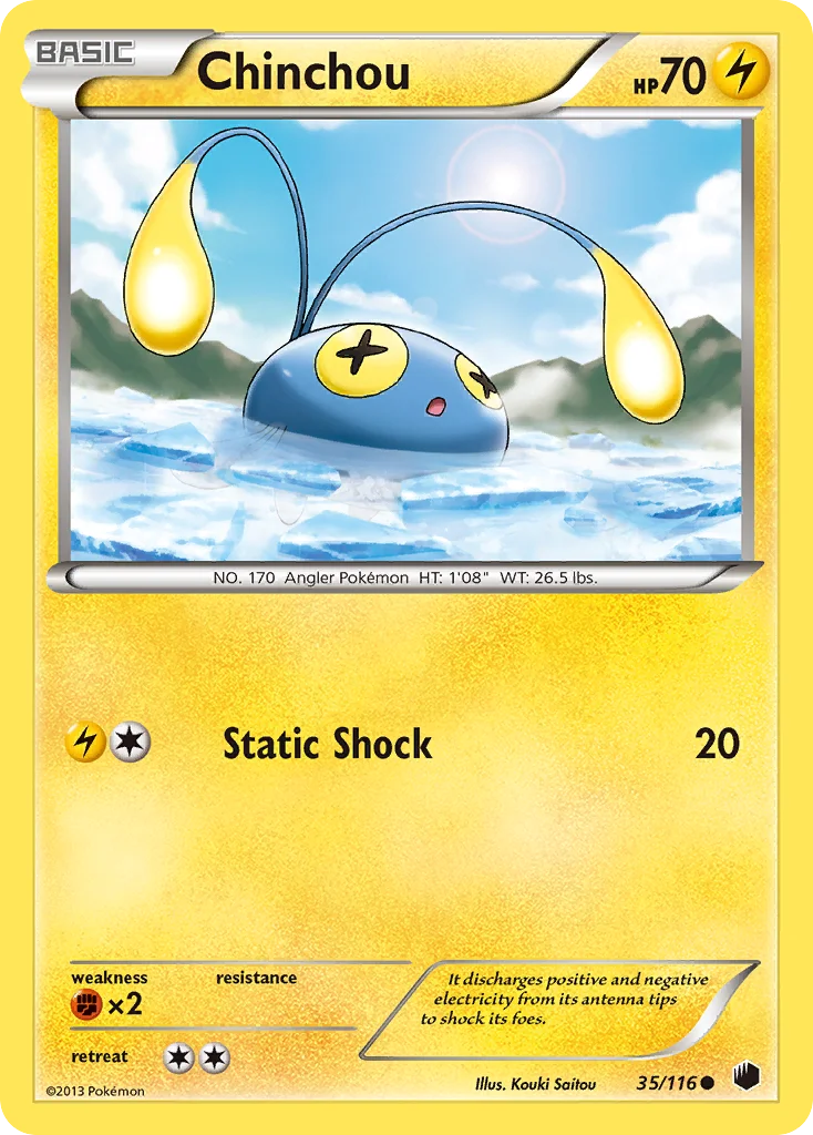 Chinchou Pokemon card