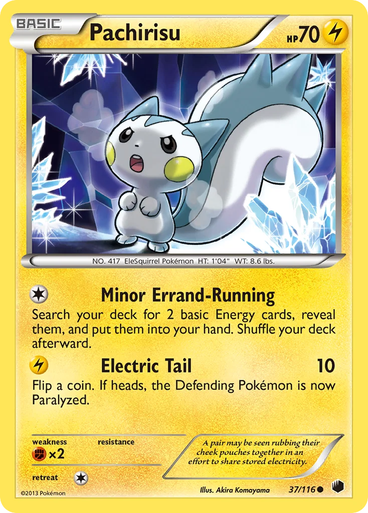 Pachirisu Pokemon card
